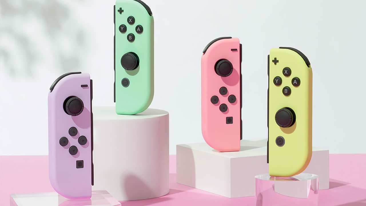 nintendo switch joycon pastel